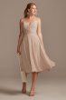 Spaghetti Strap Chiffon Short Bridesmaid Dress F20240