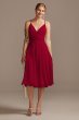 Spaghetti Strap Chiffon Short Bridesmaid Dress F20240