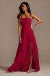 Spaghetti Strap Chiffon Bridesmaid Dress with Slit F20342