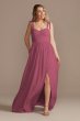 Tie-Strap Chiffon Sweetheart Long Bridesmaid Dress F20364