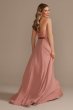 Georgette V-Wire Bridesmaid Dress with Corset Back GS290021
