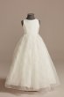 Puckered Flower Girl Dress with Hand-Placed Pearls WG1426
