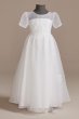 Short Sleeve Flower Girl Dress with Appliques WG1439