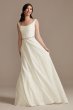 Scalloped Lace A-Line Square Neck Wedding Dress WG4046