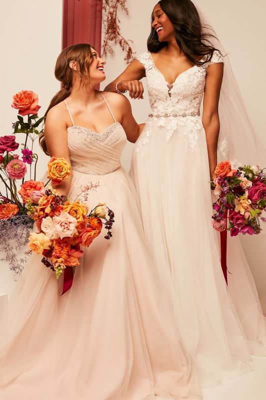 Pleated Bodice Tulle Tall Plus Size Wedding Dress 4XL9WG4039