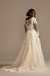 Lace and Tulle Long Sleeve Tall Plus Wedding Dress Bridal Collection 4XL9SLWG3861