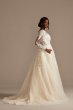 Lace and Tulle Long Sleeve Tall Plus Wedding Dress Bridal Collection 4XL9SLWG3861