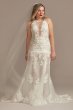 Illusion Keyhole Bodysuit Tall Wedding Dress 4XLMBSWG843