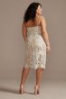 Crochet Lace Overlay Midi Plus Size Dress 9SDWG0773