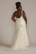 Sequin Scrolling Lace Tall Plus Wedding Gown 4XL9SWG918
