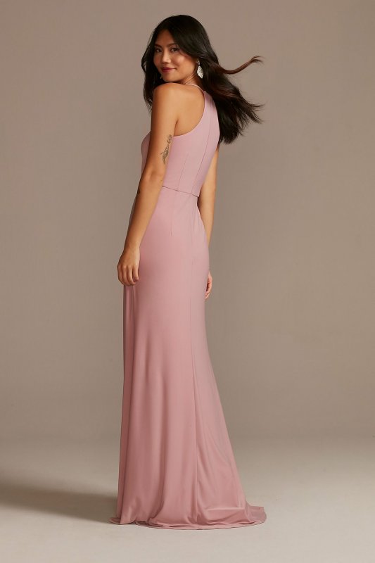 Tall Knotted Jersey A-Line Bridesmaid Dress 4XLF20556