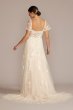 Soft Tulle Flutter Sleeve Tall Wedding Gown 4XLMS251252