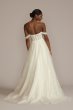 Floral Applique Corset Bodice Petite Wedding Gown 7WG4051