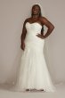 Strapless Mermaid Plus Size Wedding Dress 8CWG926