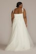 Lace Tank Sleeve A-Line Plus Size Wedding Gown 9WG4048
