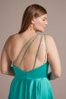 Plus Size One-Shoulder Satin A-Line with Slit D24NY22016W