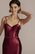 Allover Stretch Satin Corset Sheath Gown D24NY22021