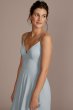 Chiffon V-Neck Cascade Skirt Bridesmaid Dress F20540
