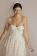 Strapless Beaded Glitter Tulle Wedding Gown MS251251