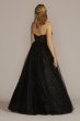 Strapless Sparkle Illusion Corset Ball Gown WBM2793