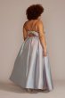 Plus Size Pleated Iridescent Ball Gown WBM2885V2W