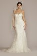 Floral Applique Mermaid Wedding Dress WG4049