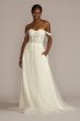Floral Applique Corset Bodice Wedding Gown WG4051