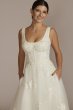 Floral Scoop Neck Sleeveless Wedding Gown WG4062