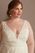 Embroidered Tall Plus Tulle Skirt Wedding Dress 4XL8CWG888