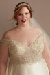 Beaded Bodice Off Shoulder Tall Plus Wedding Dress 4XL8CWG890