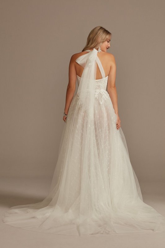 Convertible Straps Tall Bodysuit Wedding Dress 4XLMBMS251246