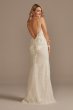 Sequin Removable Train Petite Wedding Dress 7SWG882