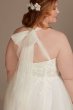 Convertible Straps Draped Plus Size Wedding Dress 8LSMS251246