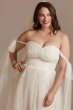 Convertible Strap Plus Size Bodysuit Wedding Dress 8MBMS251246