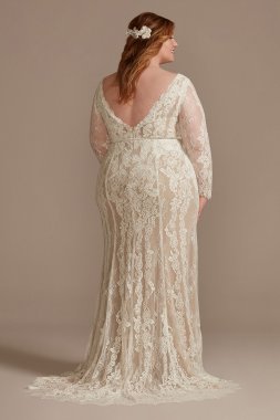 Short Sleeve Chiffon Plus Size Wedding Dress Collection 9SLV9743