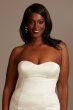 Satin Plus Size Wedding Dress with Cathedral Train 8CWG896