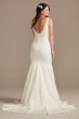 Stretch Crepe V-Neck Mermaid Wedding Dress WG4023