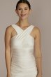 Charmeuse Crossover Halter Ruched Wedding Gown 4830XDB