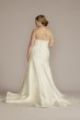 Strapless Drop Waist Plus Tall Wedding Dress 4XL8CWG934