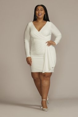 Long Sleeve Plus Size Jersey Dress 9SDWG1091