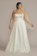 Strapless A-Line Satin Wedding Dress BLANKSALINEPLUS