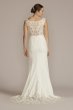 Applique Mermaid Wedding Dress with Lace Train CWG925