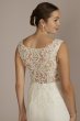 Applique Mermaid Wedding Dress with Lace Train CWG925