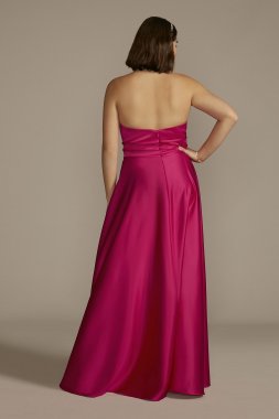 Plus Size Deep-V Sparkle A-Line Prom Dress D24NY22013W