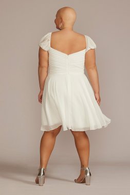 Plus Size Cutout Sweetheart Mini A-Line Dress D24NY22103V2W