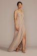 Chiffon Illusion Cutouts Bridesmaid Dress F20574