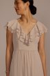 Chiffon Ruffle Boho Bridesmaid Dress F20586