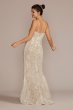 Lace Sheath Tall Wedding Gown with Overskirt 4XLSWG916