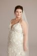 Lace Applique Tulle Mermaid Plus Size Wedding Gown 8MS251255
