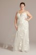 Lace Applique Tulle Mermaid Plus Size Wedding Gown 8MS251255